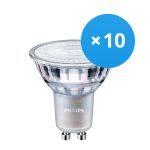 Multipack 10x Philips MASTER Value LED Spot GU10 PAR16 4.9W 355lm 36D - 922-927 Dim To Warm | Best Colour Rendering - Dimmable - Replaces 50W