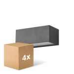 Multipack 4x D'Lite Bello Wall Light Black Up & Down 12W 850lm - 830 Warm White| IP54