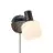 Nordlux Milford Wall Light Glass Black | Suitable for 1x E14