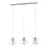 Eglo Pendant Ariscani 2 Steel Chrome | Suitable for 3x E27